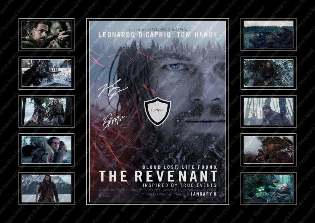 The Revenant (2015) Movie Leonardo DiCaprio Tom Hardy Signed Movie Memorabilia
