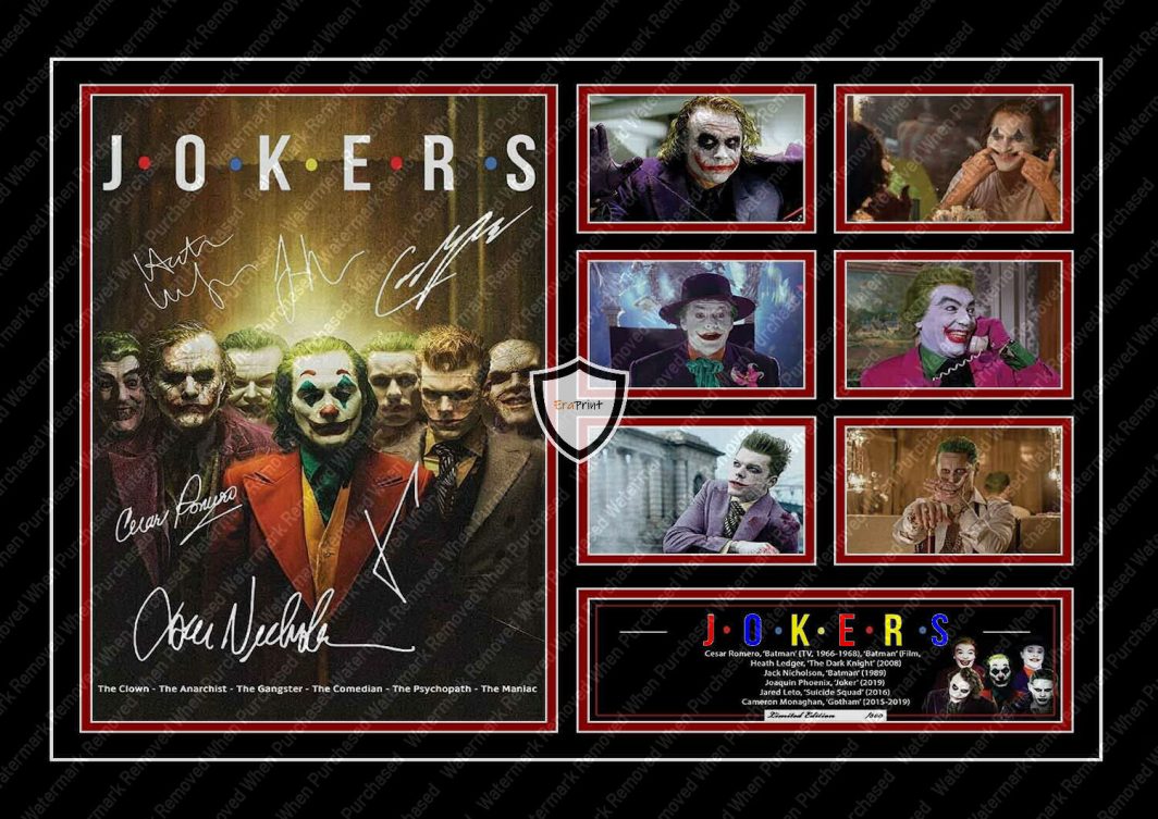 Joker Joaquin Phoenix Signed A4 Photo Print Movie Memorabilia