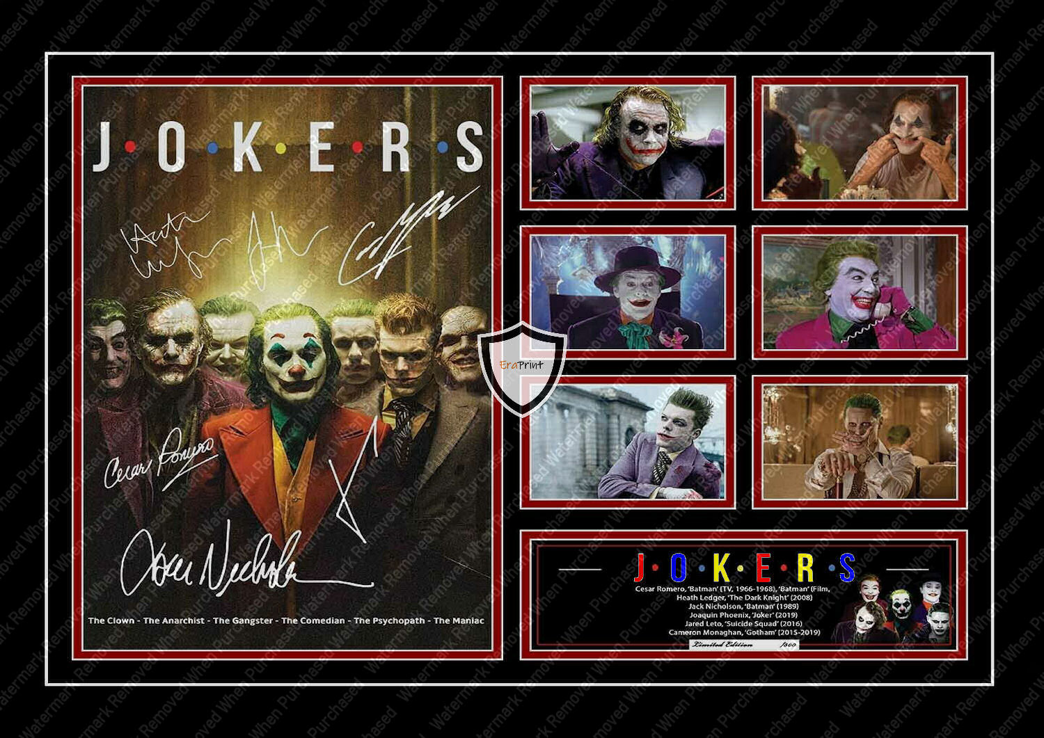 Joker Joaquin Phoenix Signed A4 Photo Print Movie Memorabilia
