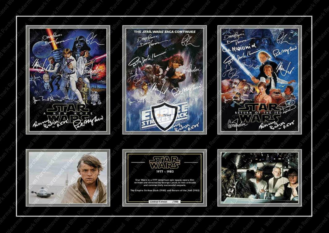 Star Wars Trilogy Cast Signed A4 Photo Print Download Self Print