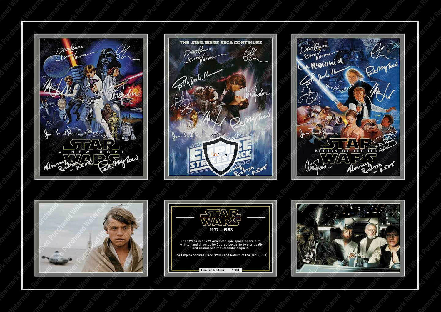 Star Wars Trilogy Cast Signed A4 Photo Print Download Self Print