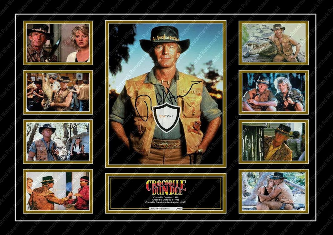 Crocodile Dundee Signed Movie (1986-2001) Paul Hogan A4 Print Instant Download