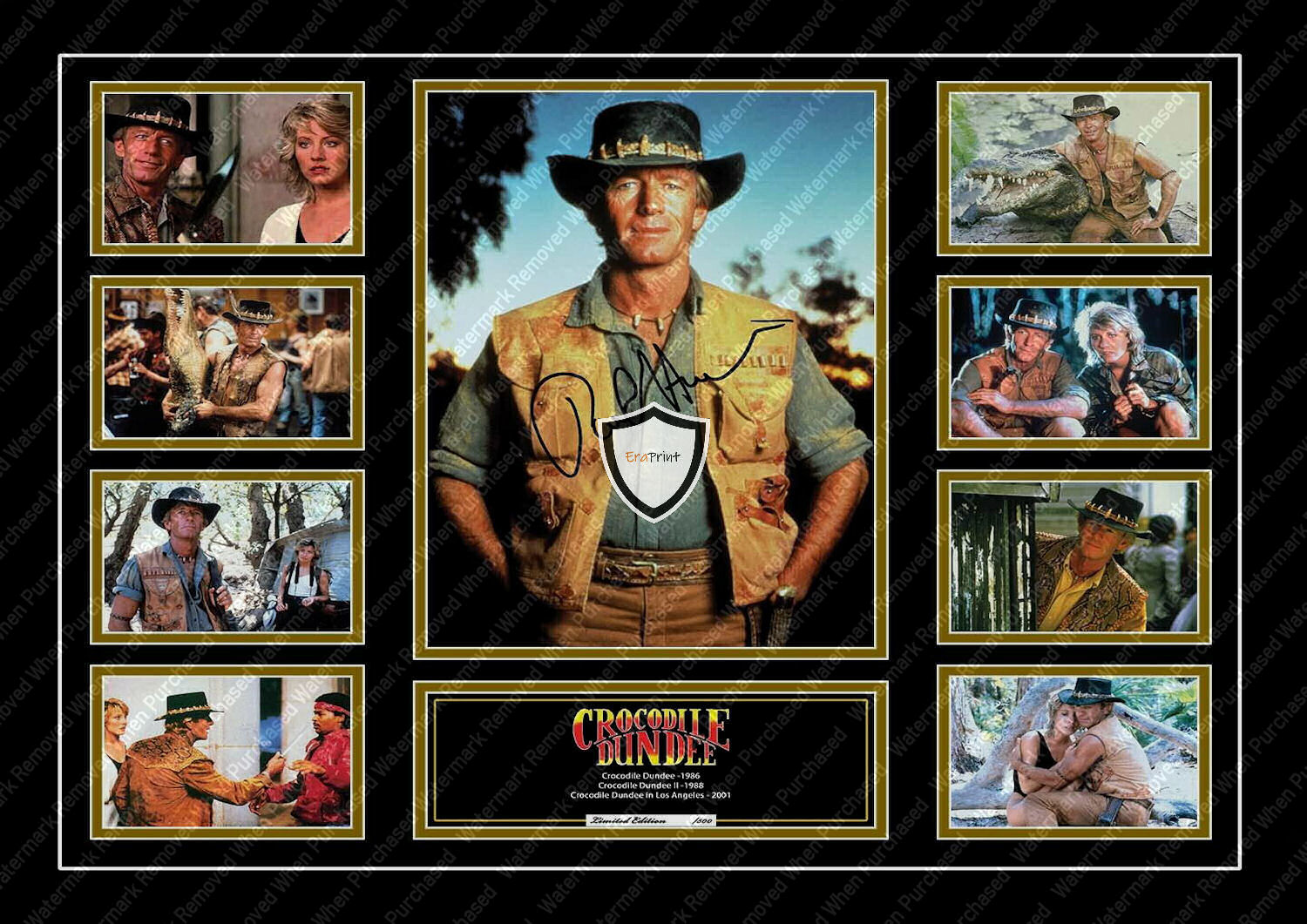 Crocodile Dundee Signed Movie (1986-2001) Paul Hogan A4 Print Instant Download