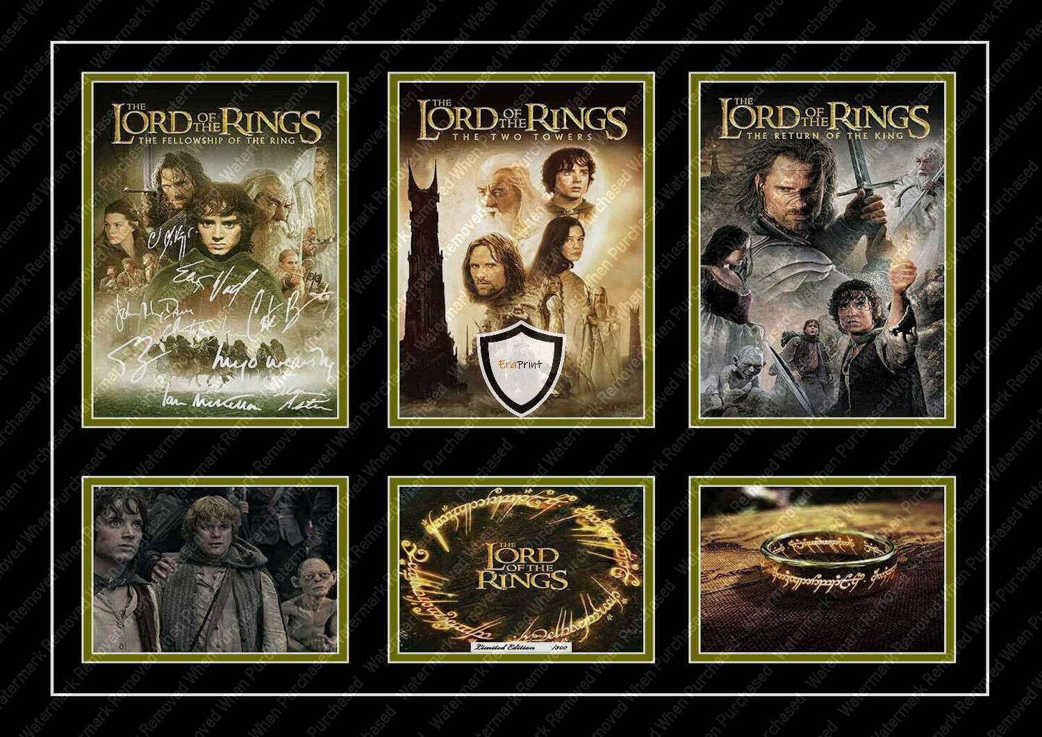 The Lord Of The Rings Limited Edition Signed Movie Print A4 Photo