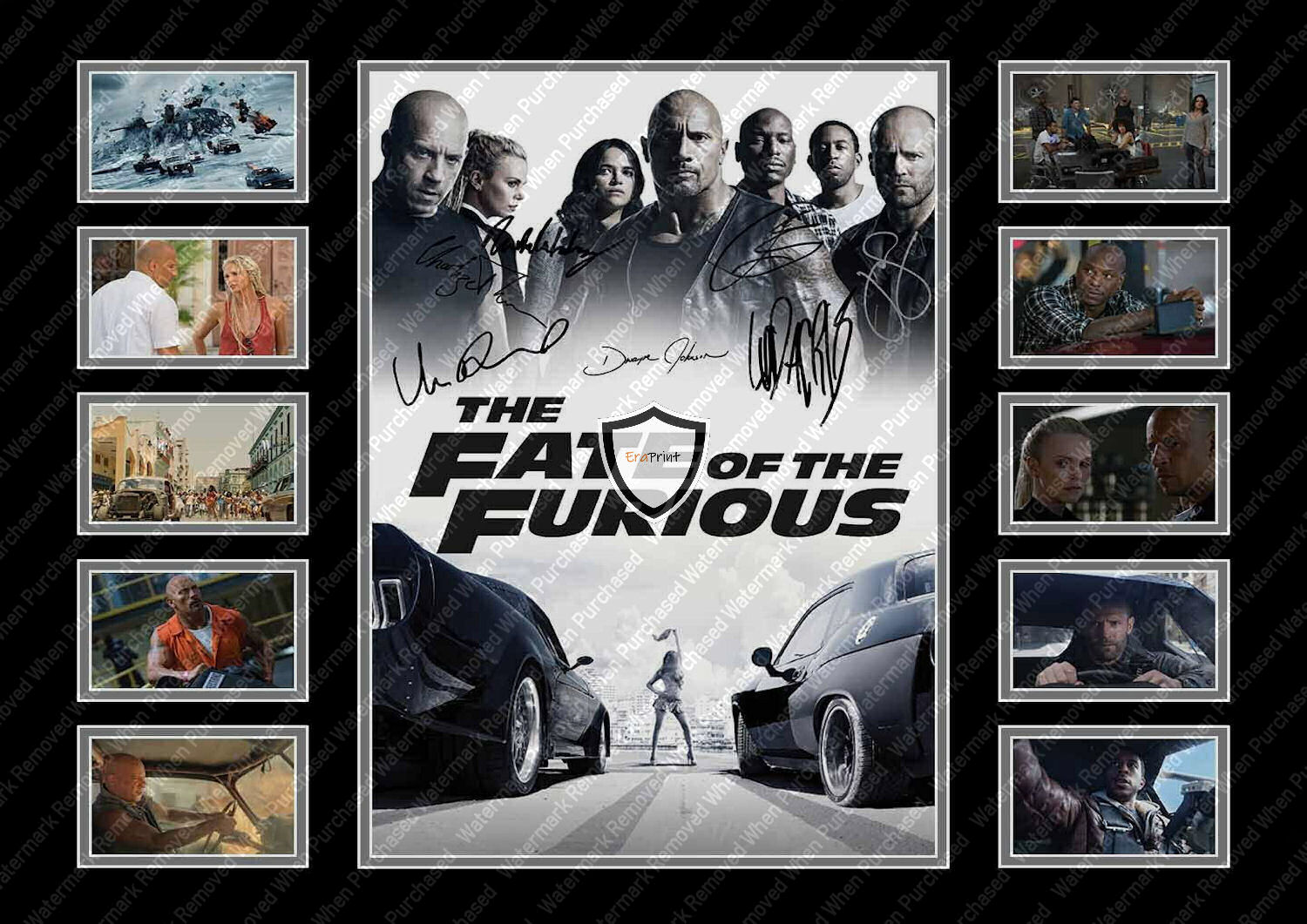 The Fate If The Furious (2017) Signed Limited Edition A4 Photo Print Movie Memorabilia