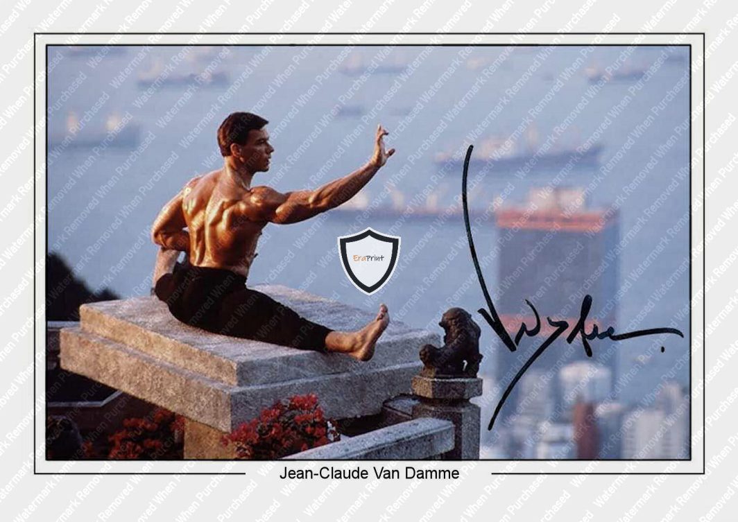 Jean Claude Van Damme Signed Photo Print Memorabilia