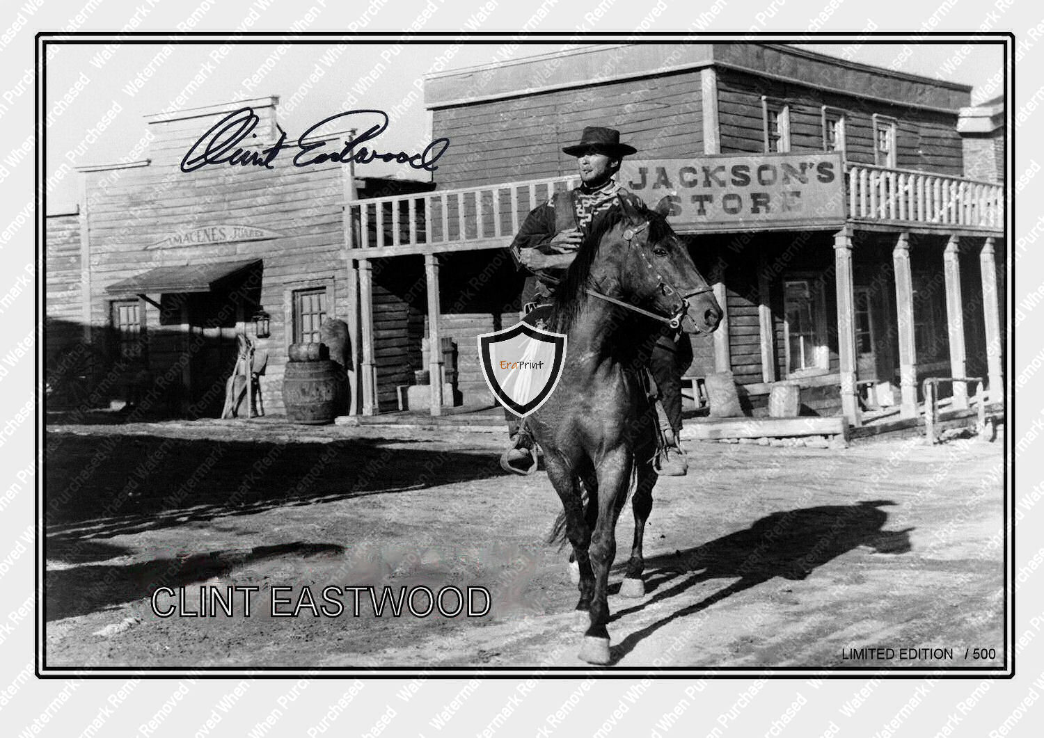 Clint Eastwood Signed Movie Memorabilia Photo Print Downloadable