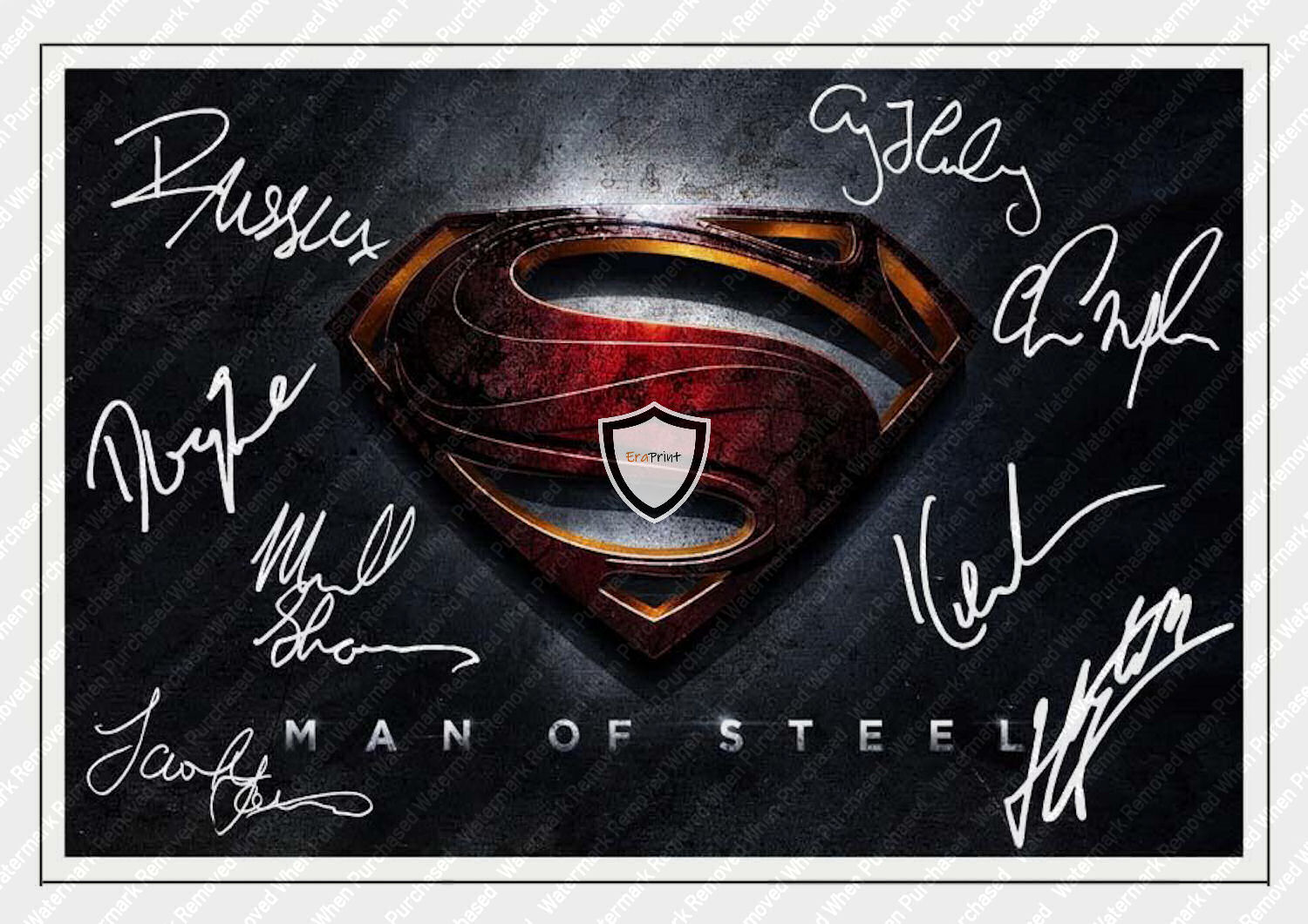 Man Of Steel Movie (2013) Henry Cavill Signed A4 Photo Print