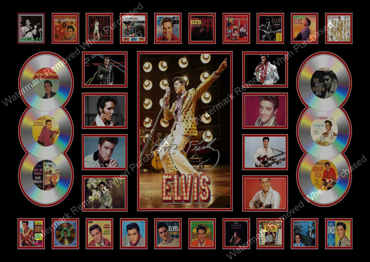 Elvis Presley Autographed Music Photo Print Memorabilia