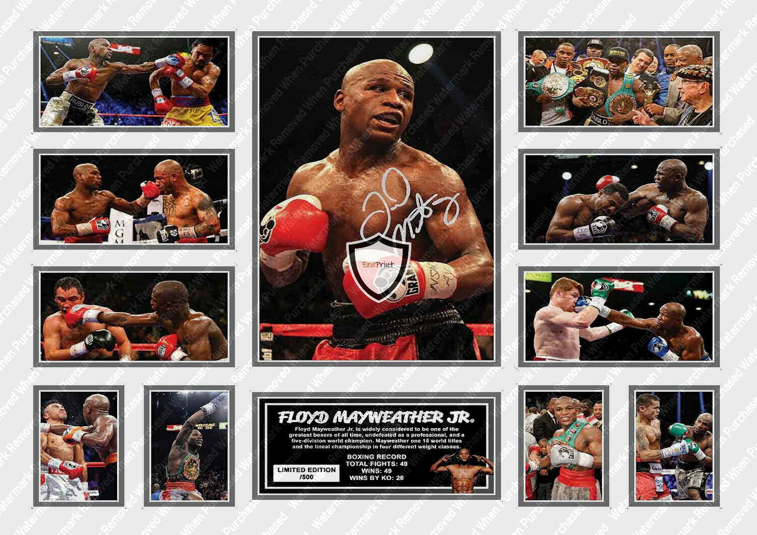 Floyd Mayweather Signed Jpg Downloadable Boxing Memorabilia