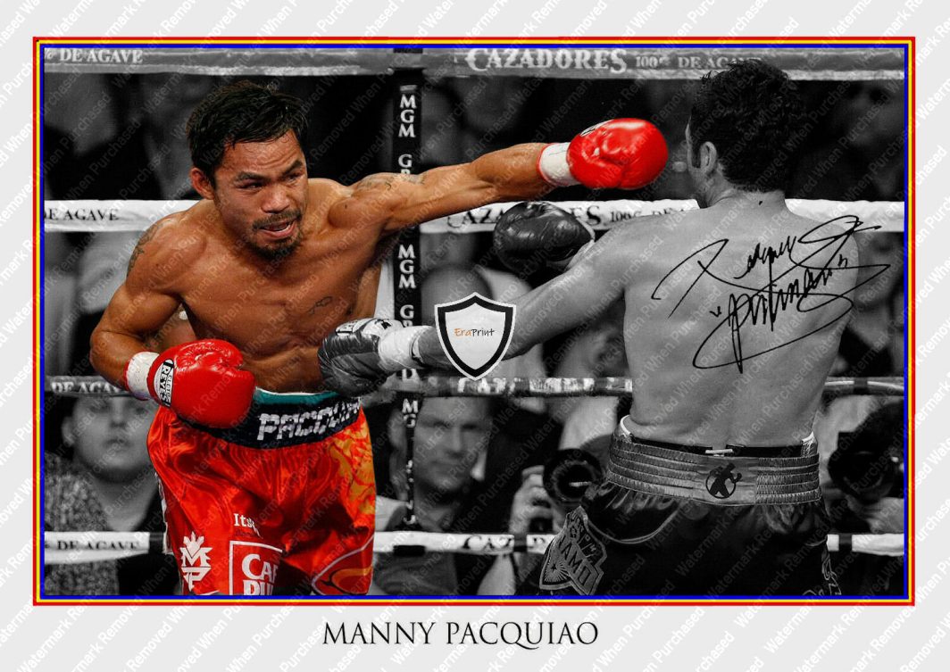 Manny Pacquiao "Pacman" Signed Boxing Memorabilia Download Self Print