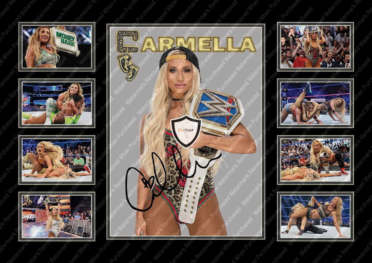 Carmella WWE Signed Wrestling Print Jpg Instant Downloads Available