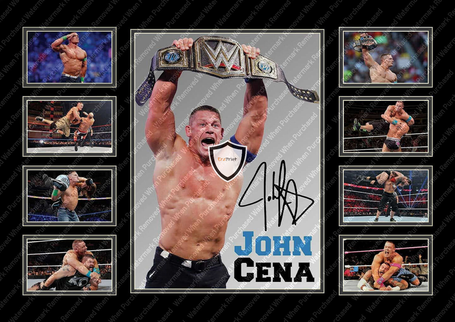 John Cena WWE Signed Limited Edition Print Jpg Instant Downloads