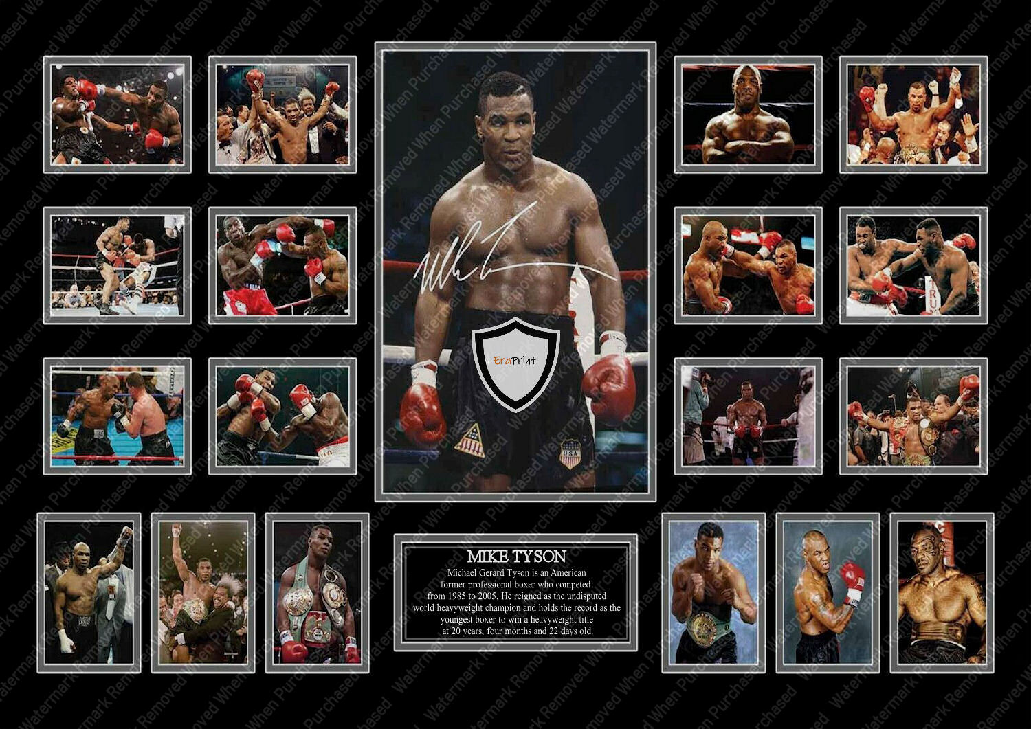 Mike Tyson Signed Limited Edition jpg Self Print Download