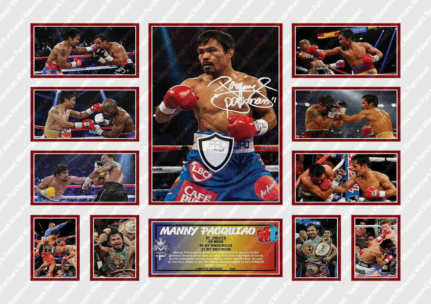 Manny Pacquiao (2019) Autograph A4 Photo Print jpg Download