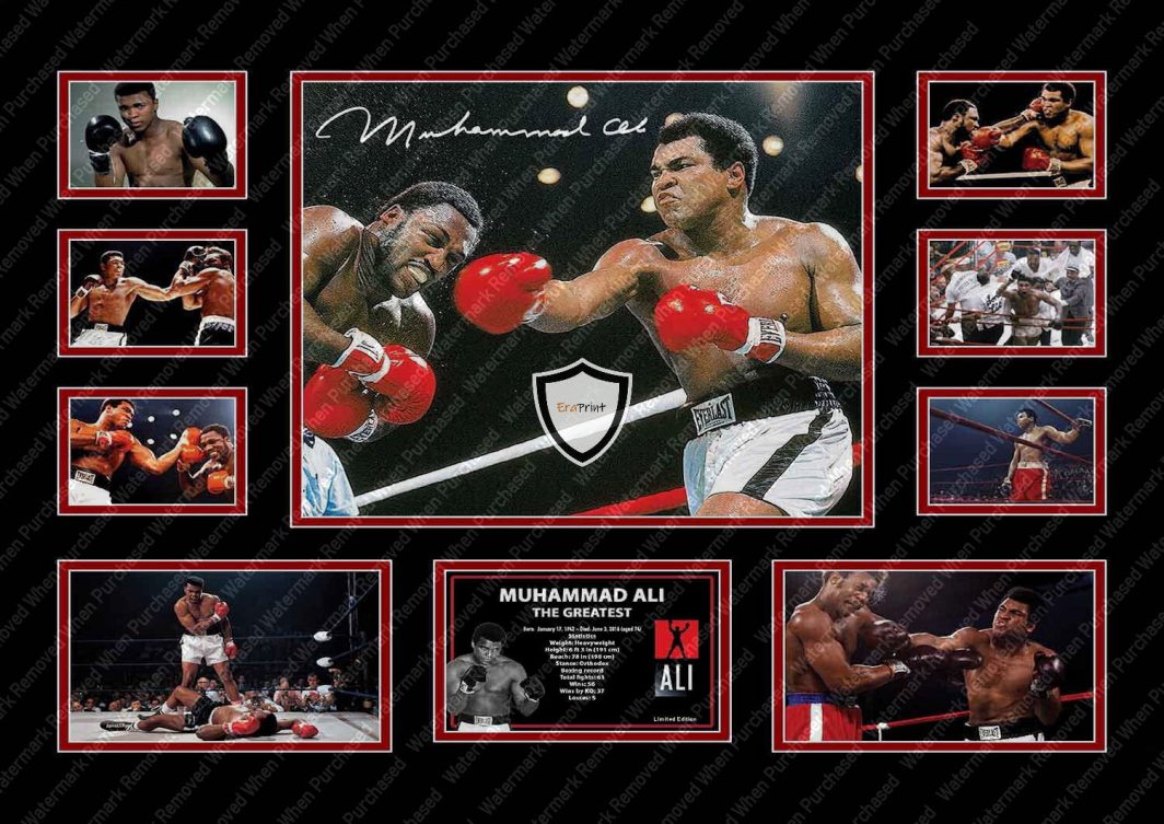 Muhammed Ali Signed Memorabilia Print jpg Self Print Download