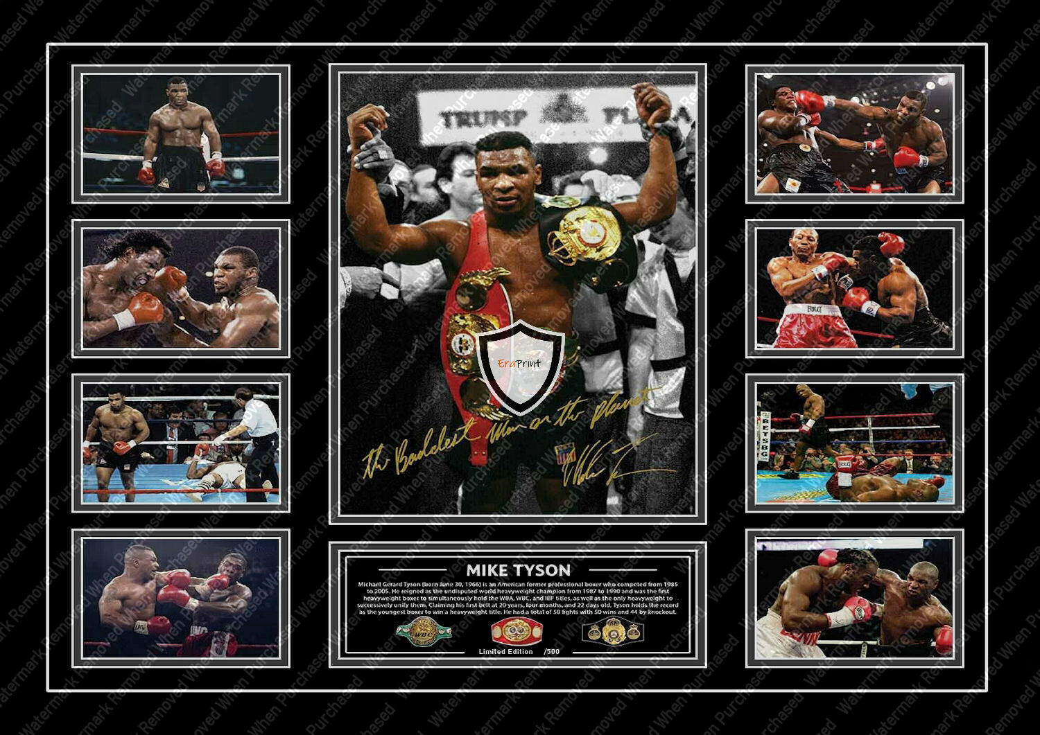 Mike Tyson Autographed Boxing Memorabilia Self Print Download