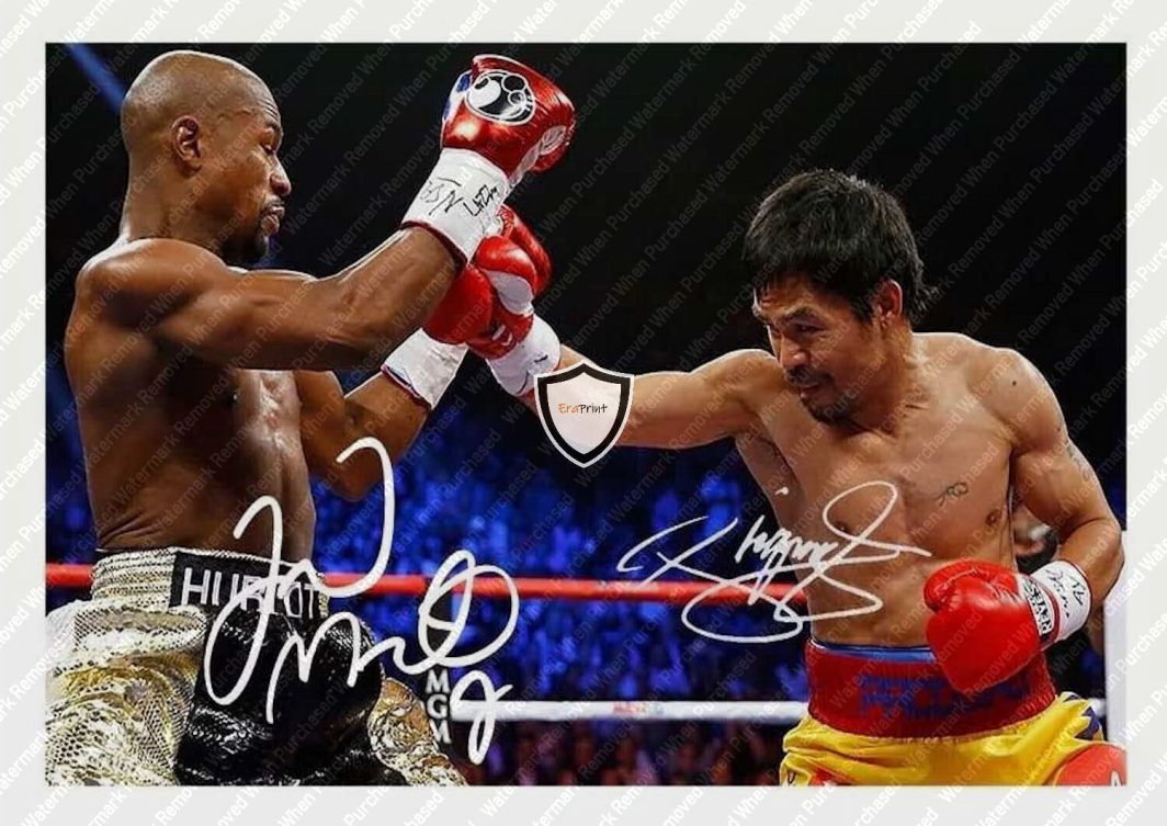 Manny Pacquiao "Pacman" Signed Boxing Floyd Mayweather Memorabilia Downloadable