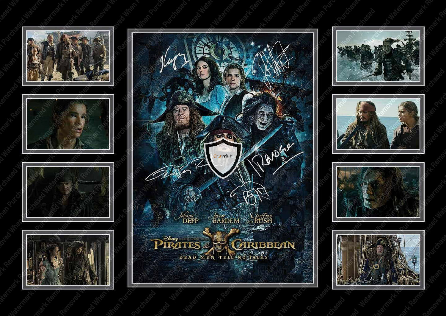 Pirates Of The Caribbean (2017) Dead Men Tell No Tales A4 Photo Movie Print