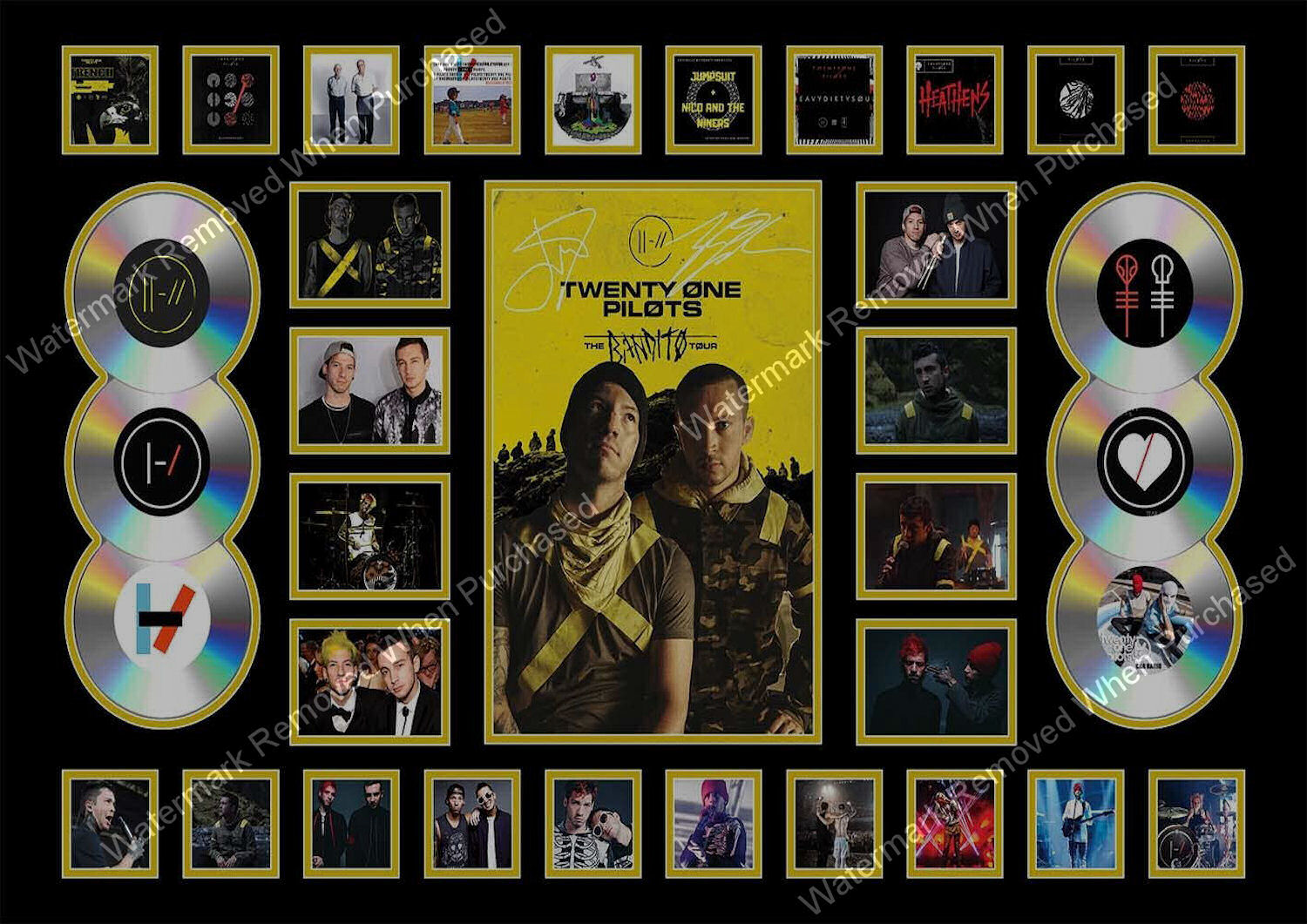 Twenty One Pilot (2018 Signed Memorabilia A4 Photo Print Also Downloadable