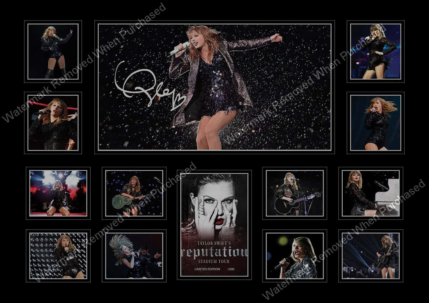 Taylor Swift (2018) Reputation Tour Signed A4 Photo Print Jpg Instant Download