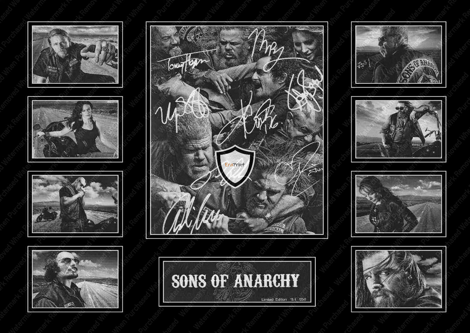 Sons Of Anarchy Cast Signed A4 Print Instant Download Available
