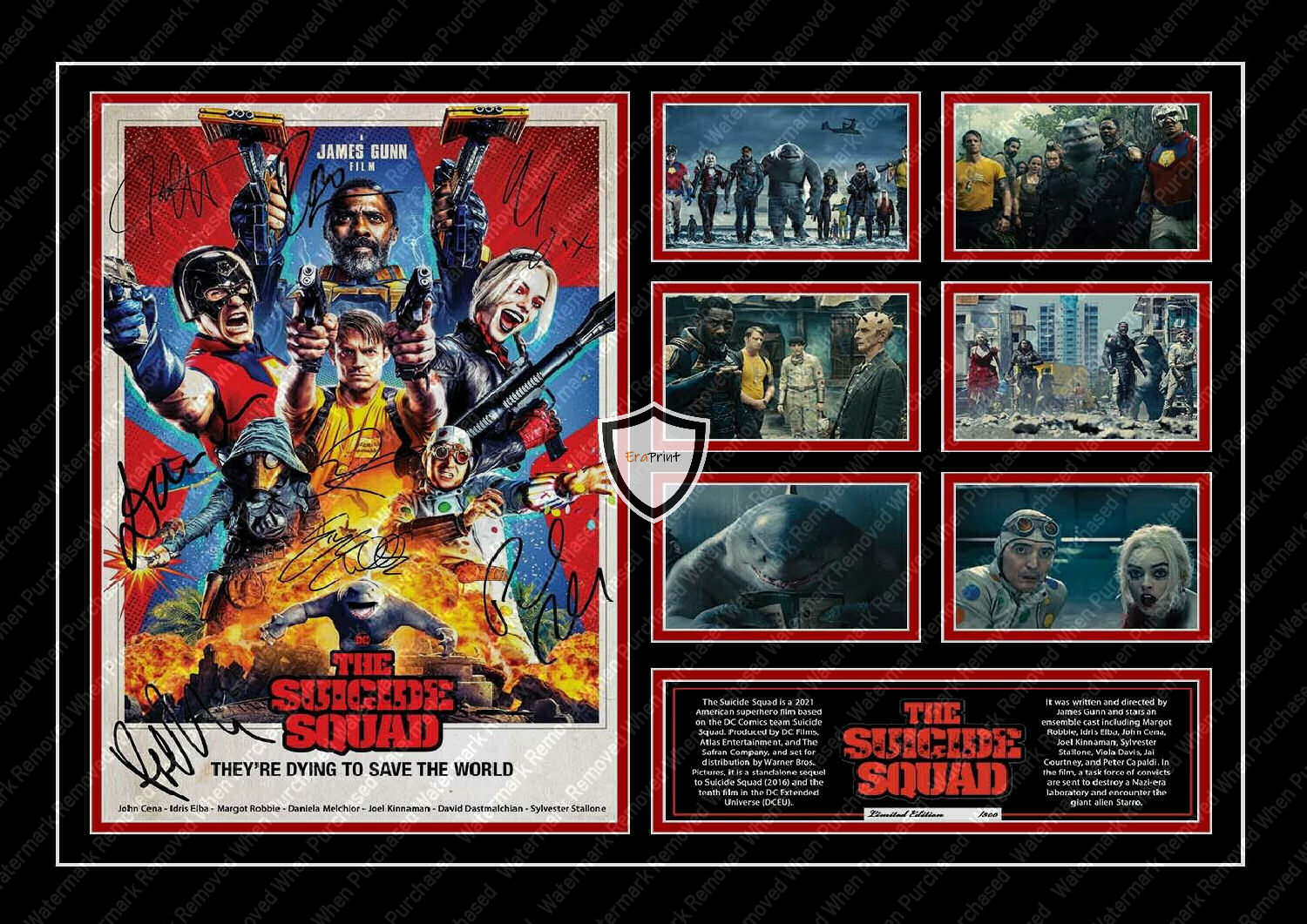 The Suicide Squad (2021) Harley Quinn A4 Photo Print Signed Movie Memorabilia