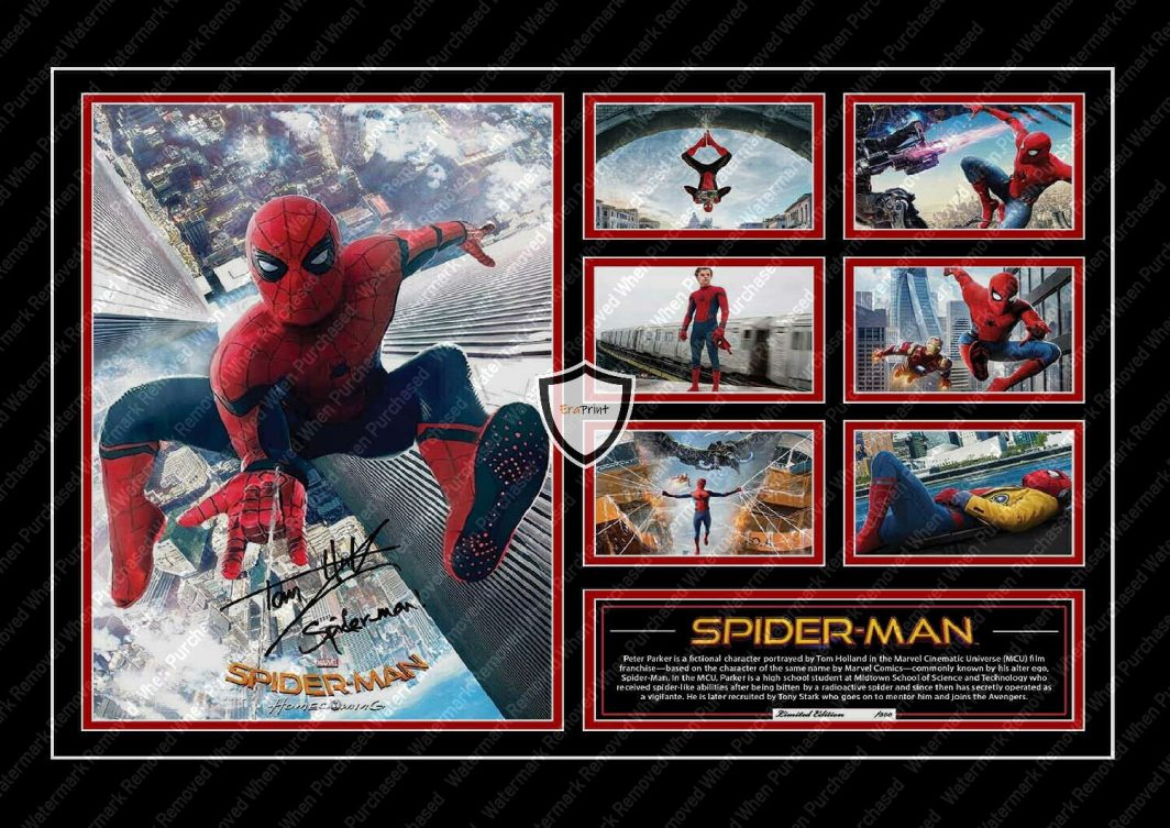 Tom Holland Spider-man Signed Movie Memorabilia A4 Photo Print Downloadable