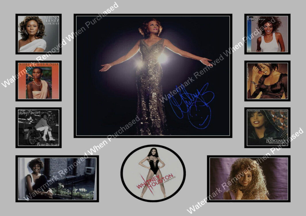 Whitney Houston Music Memorabilia A4 Photo Print