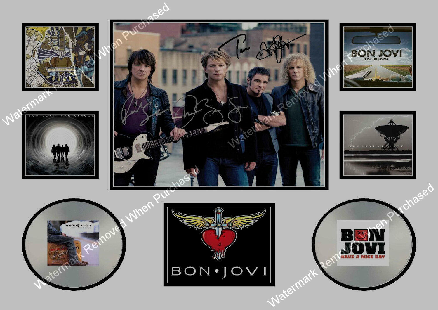 Bon Jovi Limited Edition A4 Photo Print Memorabilia Downloadable Instant Delivery Avaailable
