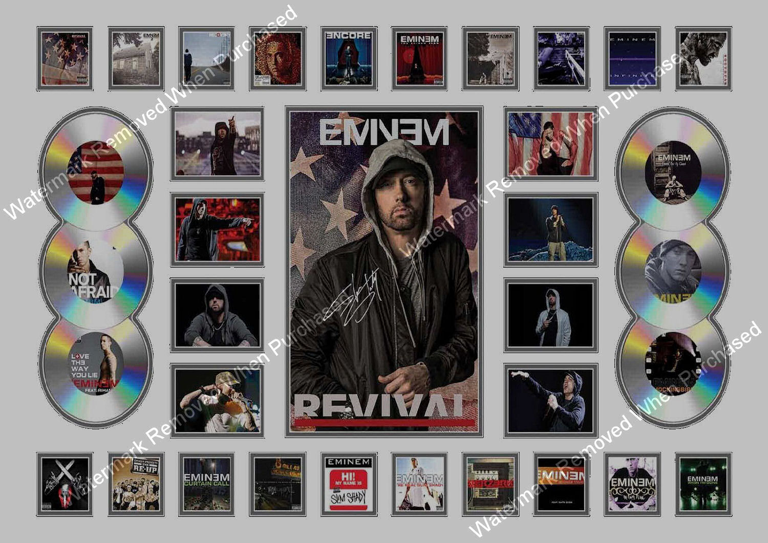 Eminem Rap Music A4 Print JPG Instant Download Self Print Available