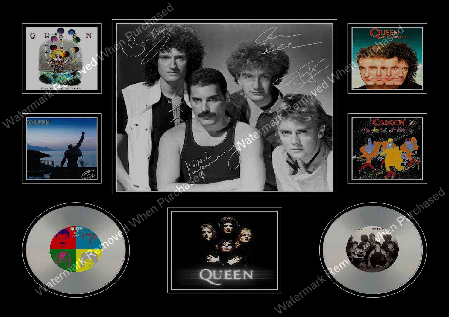 Queen A4 Photo Print Music Memorabilia Signed Limited Edition