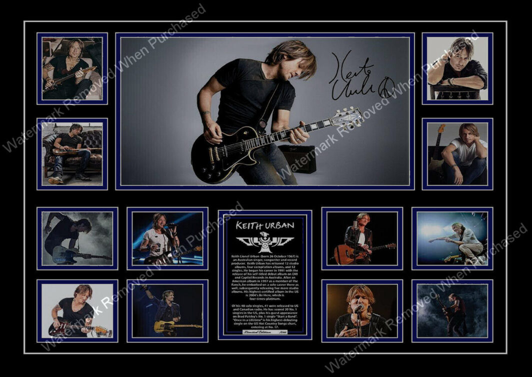 Keith Urban Signed The Speed Of Now  A4 Photo Print Downloadale