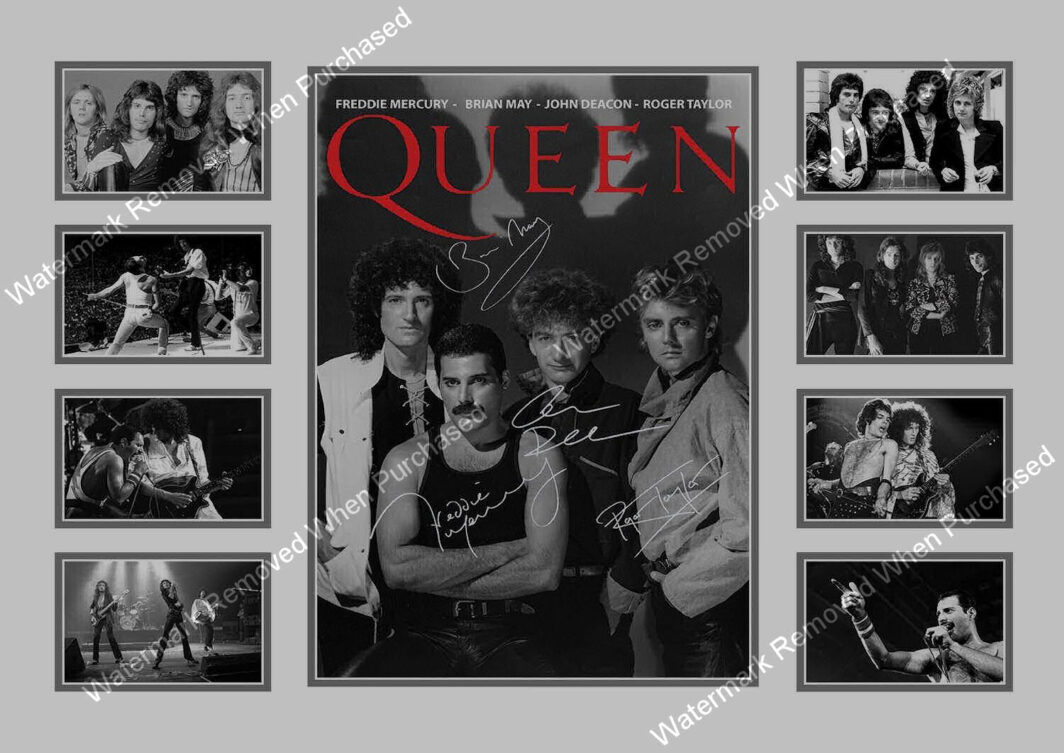 Queen Freddie Mercury Brian May Signed A4 Photo Print Download