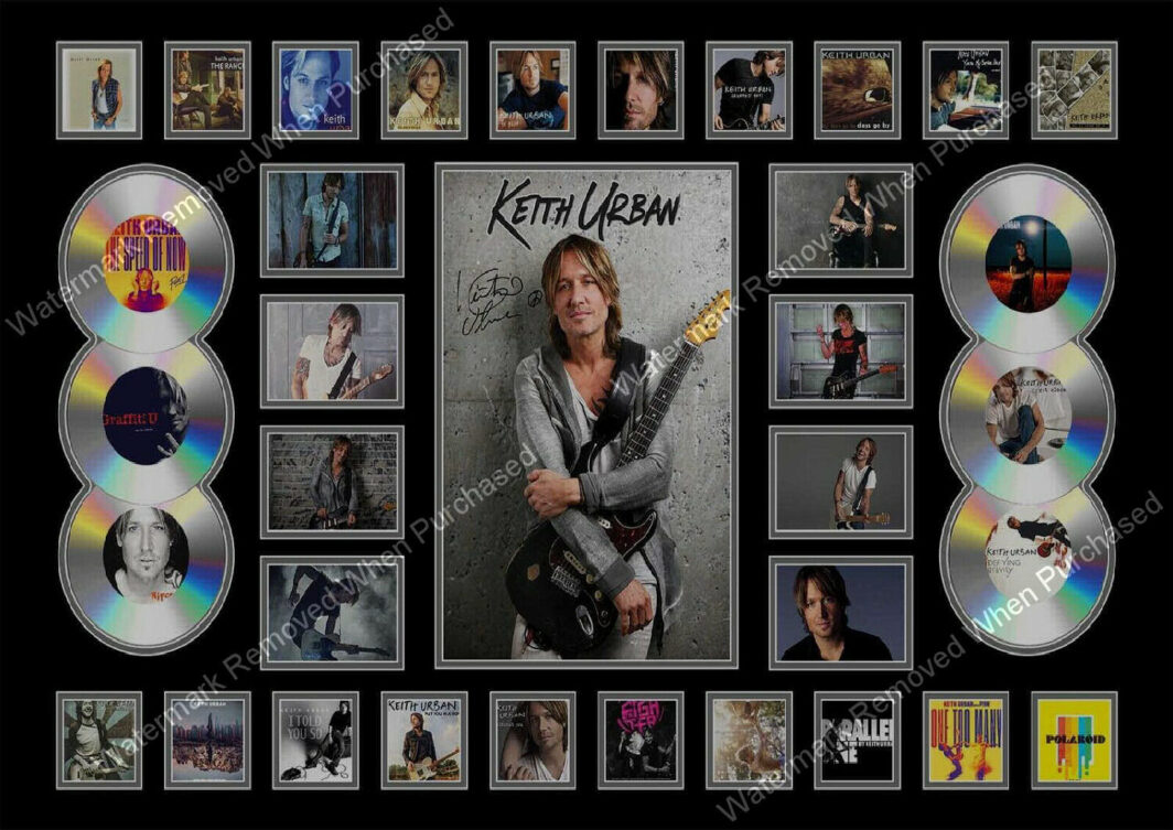 Keith Urban Signed The Speed of Now A4 Framed Photo Print Music Memorabilia