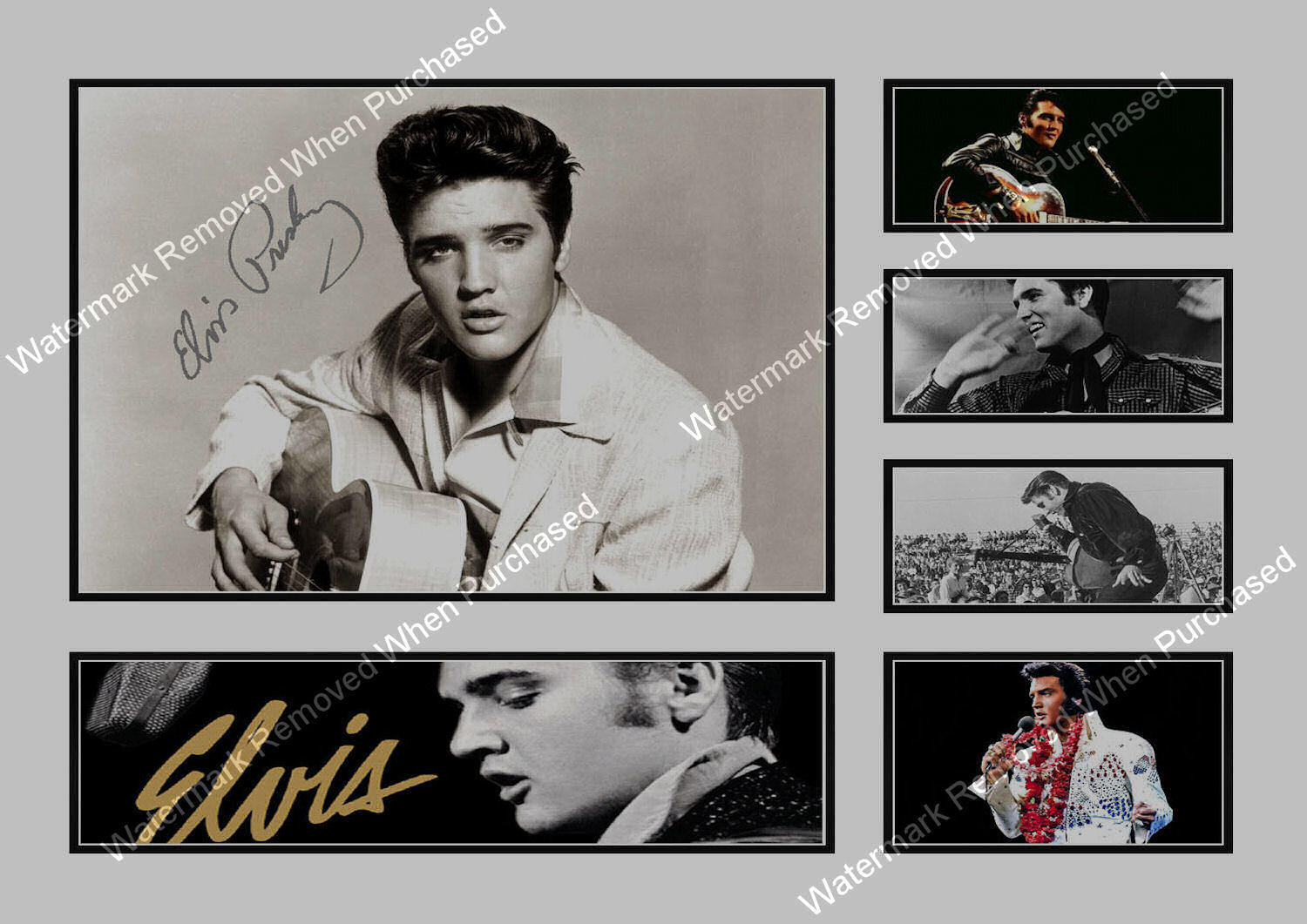 Elvis Presley Signed A4 Photo Print JPG Instant Downloadale