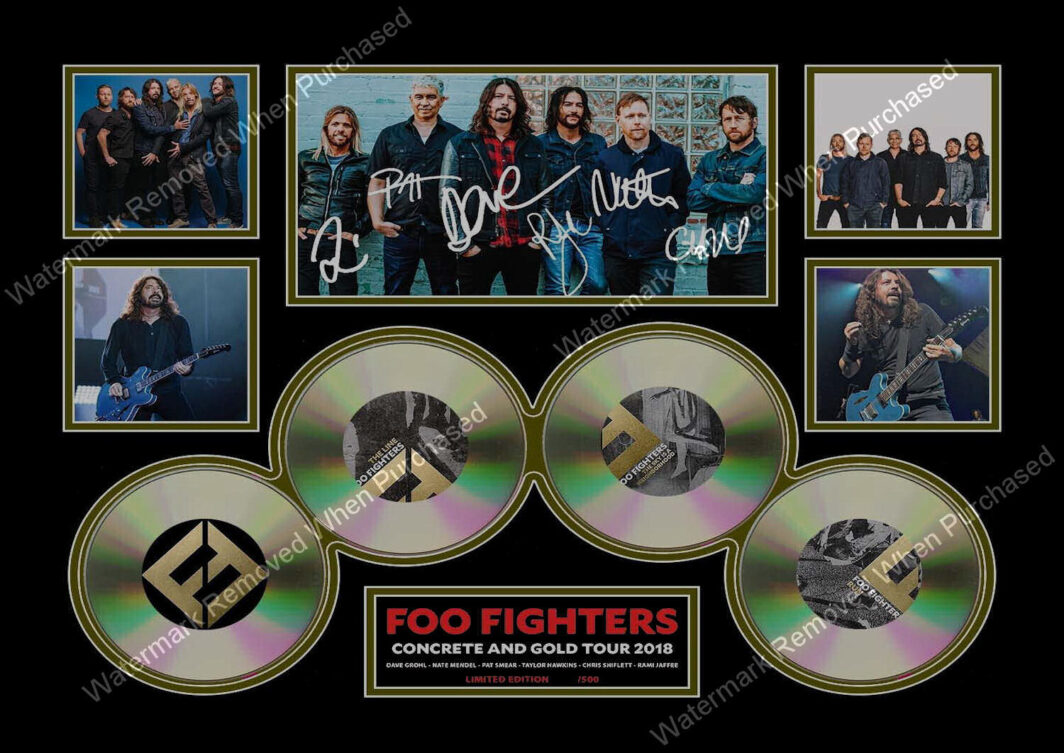 Foo Fighter Contcrete And Gold (2018) Limited Edition A4 Photo Print