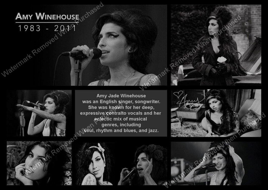 Amy Winehouse Signed Autographed Print – Poster Photo Memorabilia, Brand New