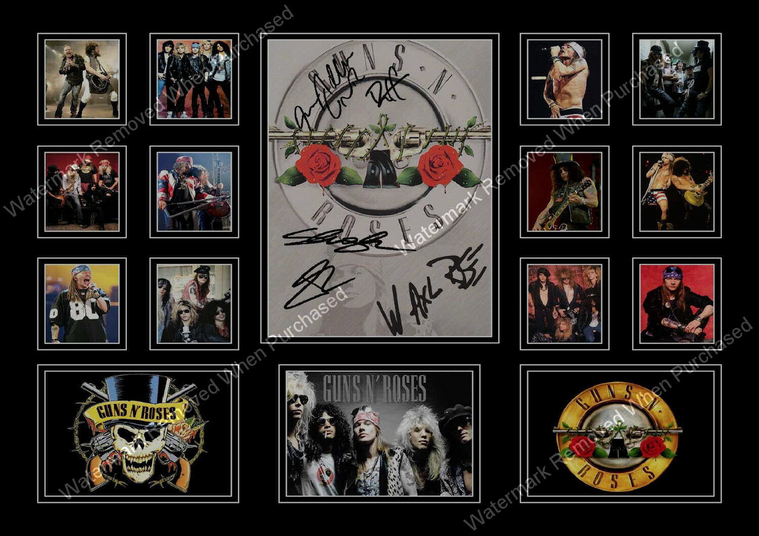 Guns N Roses A4 Signed Music Memorabilia Photo Print JPG Downloads Available