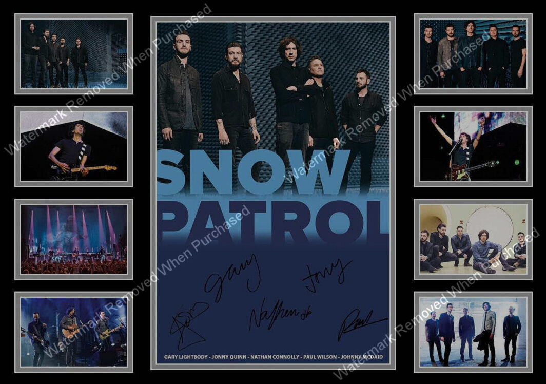 Snow Patrol (2018) Signed Music Memorabilia A4 Photo Print Downloadable