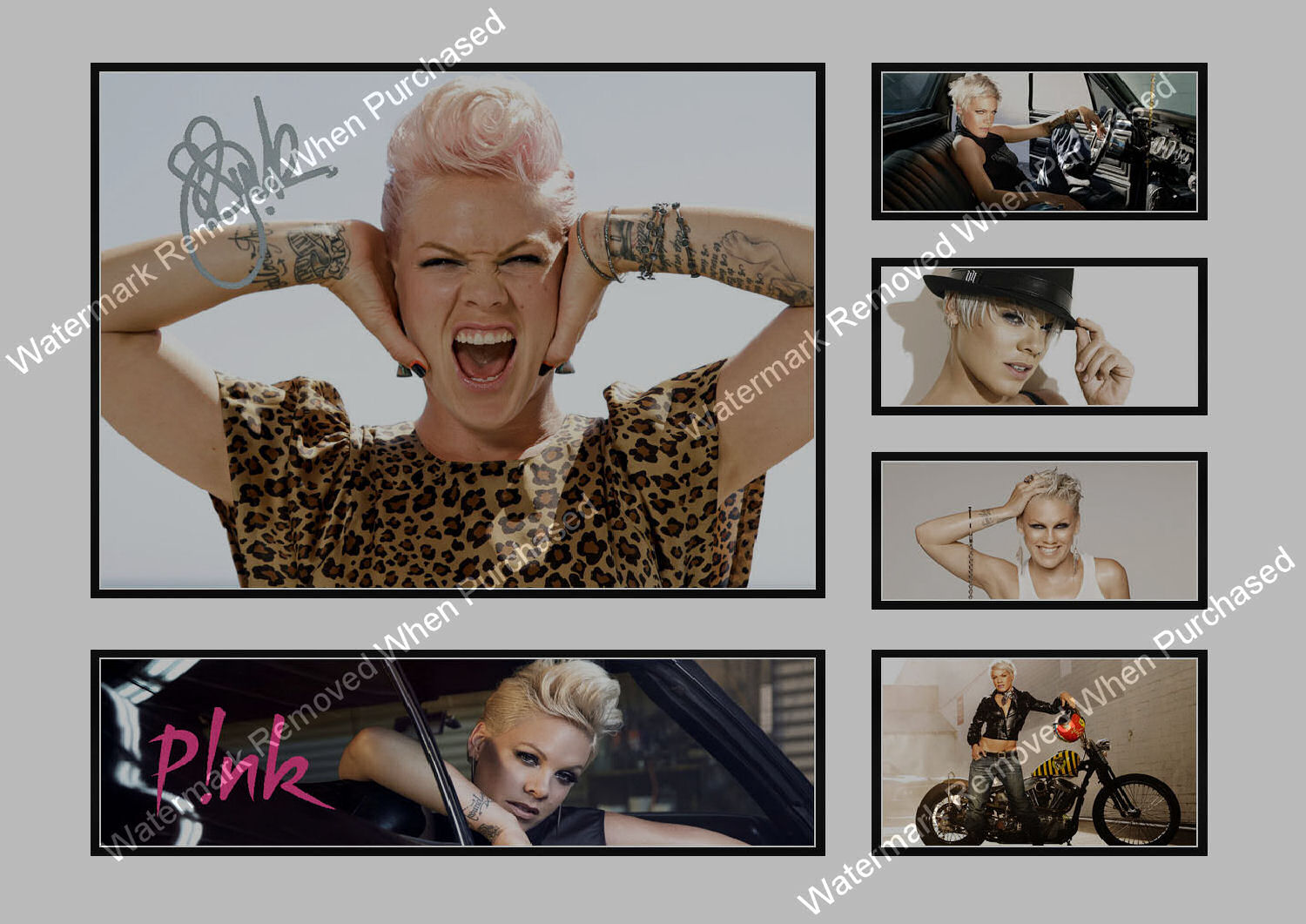 Pink Autographed Music Memorabilia Photo Print Limited Edition Downloadable