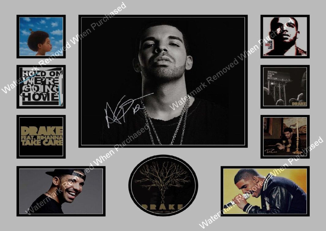 Drake Signed Music A4 Photo Print Music Memorabilia Downloadable