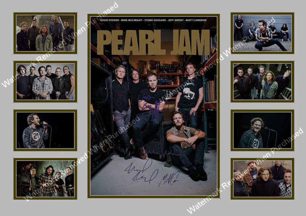 Pearl Jame (2018) Signed Music Memorabilia A4 Photo Print JPG Download