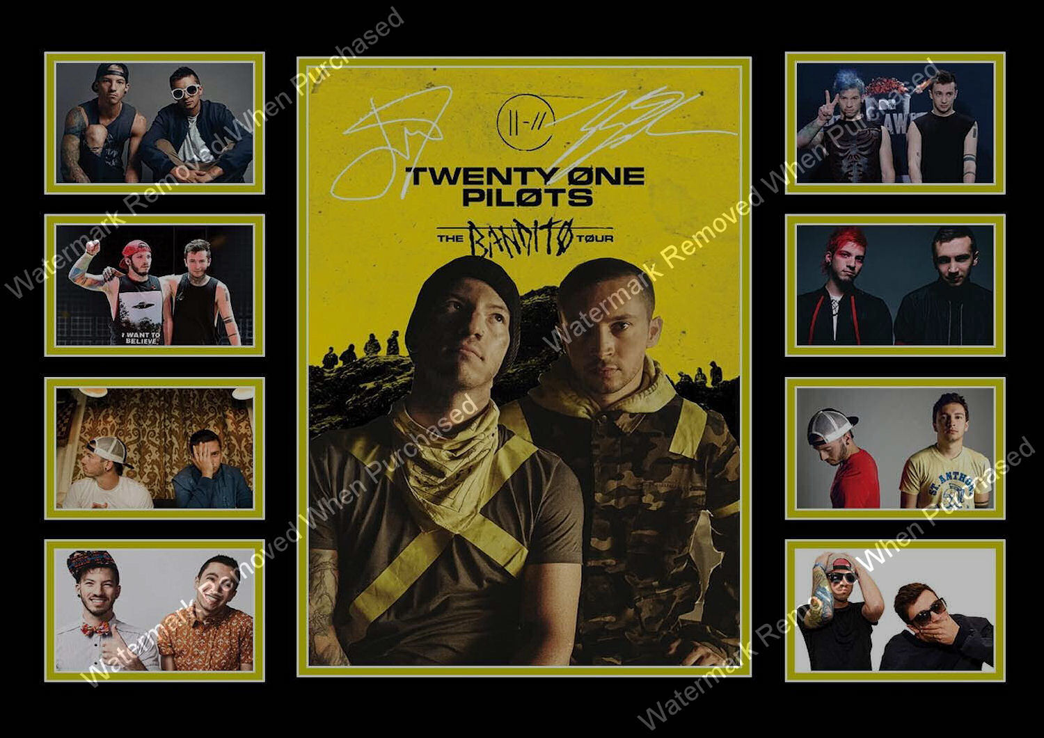 Twenty On Pilots (2018) Bandito Tour Autographed Memorabilia Jpeg Download