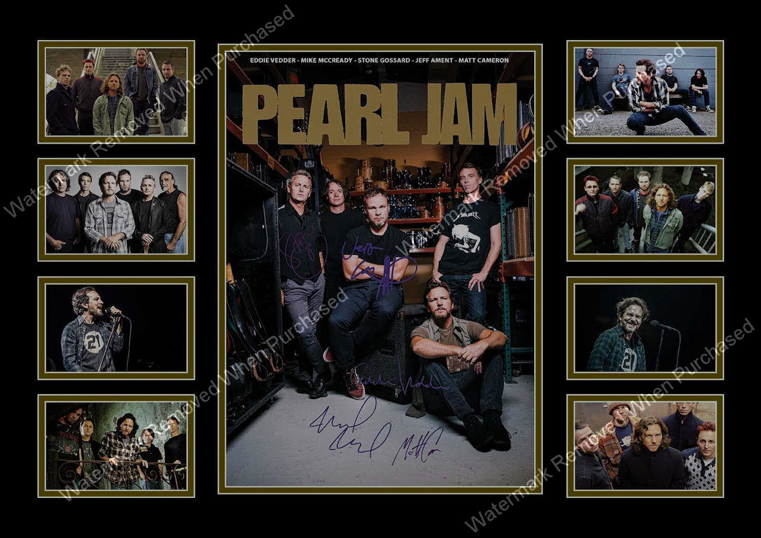 Pearl Jam Signed Music A4 Photo Print JPG Download Available