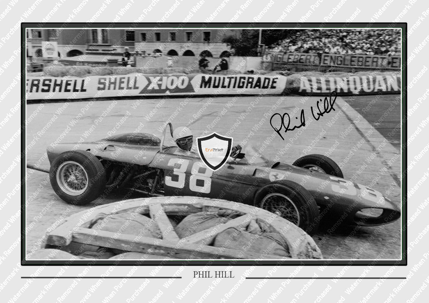 Phil Hill Classic F1 Racing A4 Print Autographed Memorabilia Instant Download