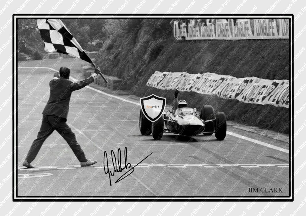 Jim Calrk Classic F1 Signed Formula One Memorabilia A4 Print