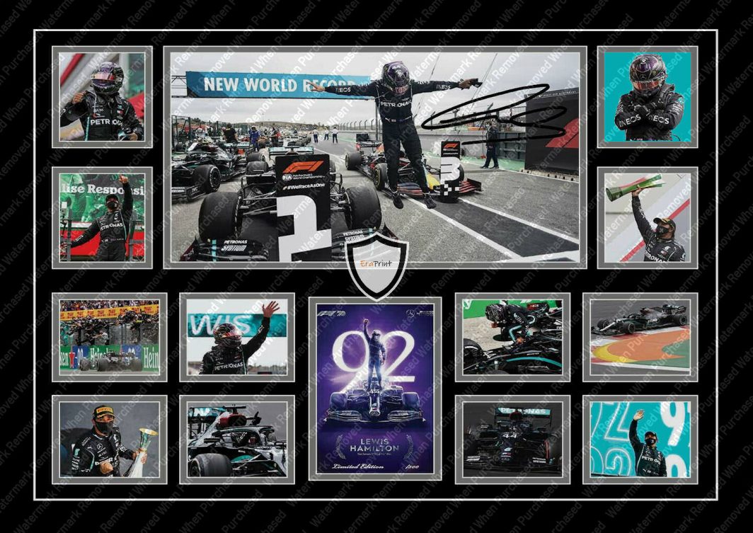 Lewis Hamilton 92 Wins Signed F1 Photo Print Memorabilia A4
