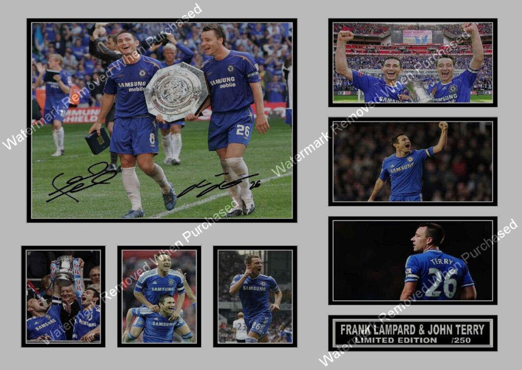Chelsea Frank Lampard & John Terry Signed A4 Photo Print Instant JPG Download Self Prints Available