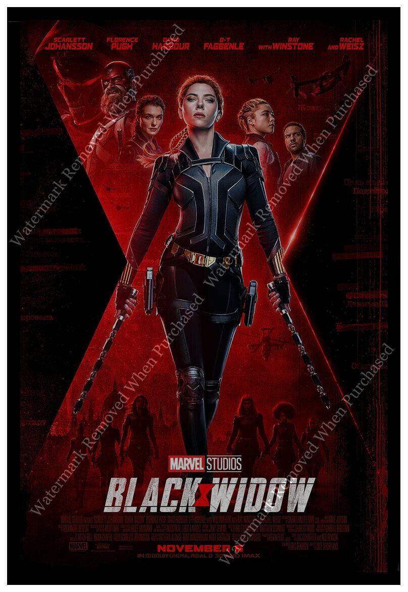 Black Widow (2021) Marvel A4 Movie Memorabilia A4 Print Download